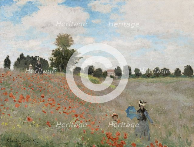 Poppy Field, 1873. Artist: Monet, Claude (1840-1926)