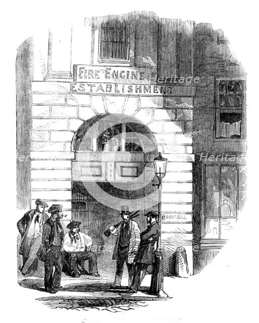 Chandos-street Fire-Engine Station, 1858.  Creator: Unknown.