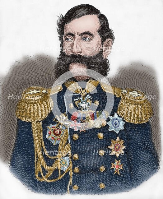 Mikhail Loris-Melikov (1826-1888), Russian-Armenian statesman, 1881.  Creator: Unknown.