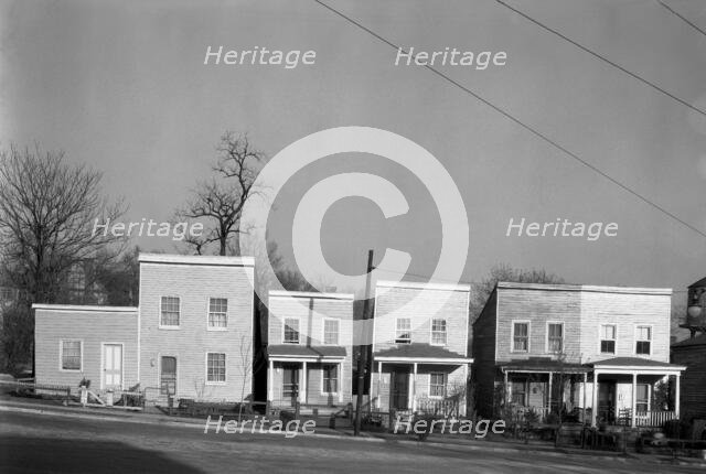 Frame houses, Fredericksburg, Virginia, 1936. Creator: Walker Evans.