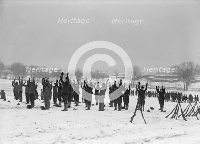 Camp Meade, Maryland - Winter Views, 1917. Creator: Harris & Ewing.