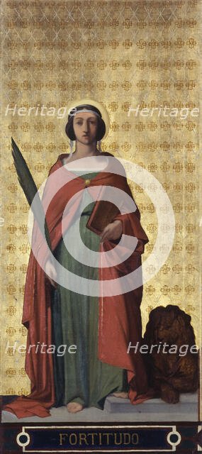 Esquisse pour l'église Saint-Jacques-Saint-Christophe de la Villette : La Force, c.1843. Creator: Jean-François Brémond.