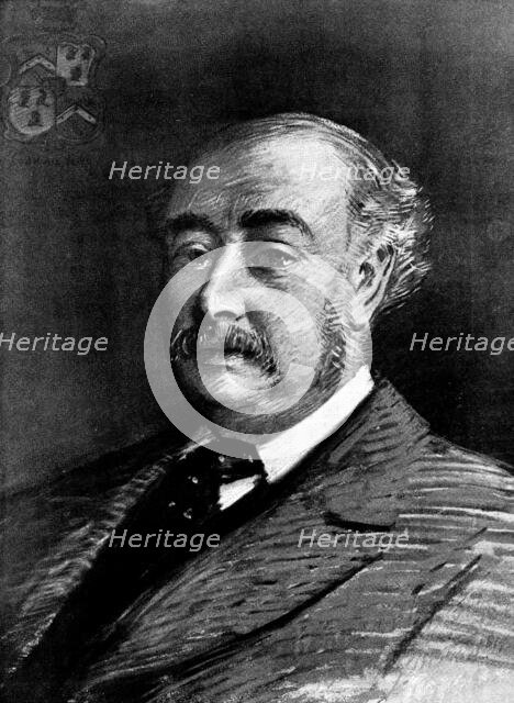 Sir Matthew White Ridley, Bart., M.P., a candidate for the Speakership, 1895. Creator: George Meisenbach.