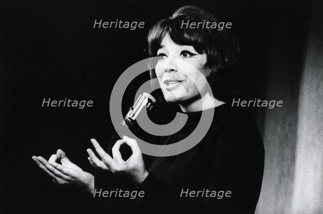 Juliette Greco, French actress and singer, Sweden, 1 July 1964. Artist: Unknown