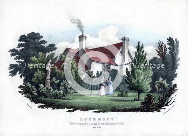 Mrs Granville's cottage, Great Missenden, Buckinghamshire, 19th century.Artist: J Perry