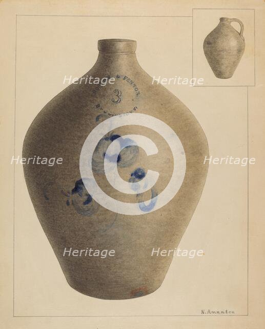 Jug, 1935/1942. Creator: Nicholas Amantea.