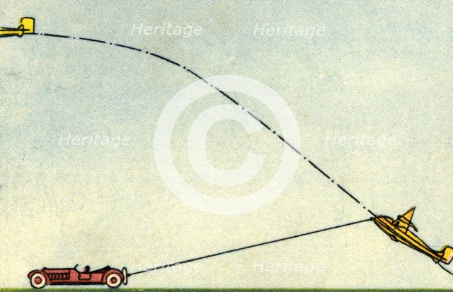 Launch of a glider, 1932.  Creator: Unknown.