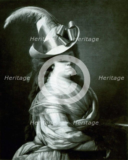 Woman in a Straw Hat, c. 1790. Creator: Unknown.