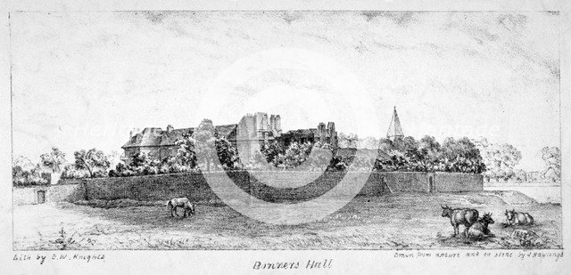 Bonner's Hall, Bethnal Green, London, 1852. Artist: J Rawlings