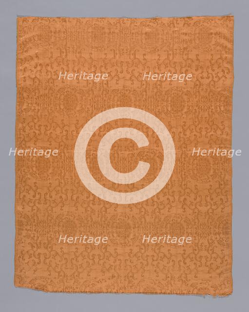 Panel (Dress Fabric), China, Qing dynasty (1644-1911), 1850/1900. Creator: Unknown.