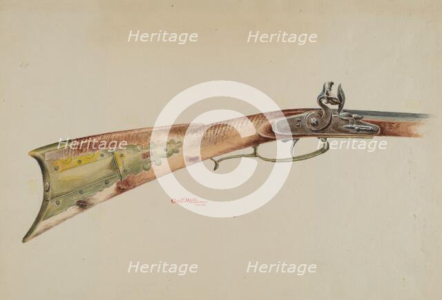 Rifle, 1938. Creator: Charles Moss.
