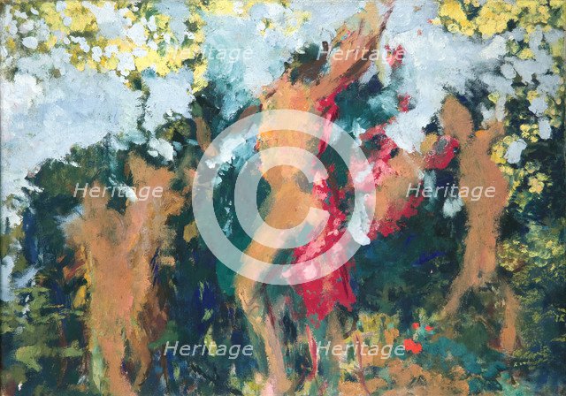 Orpheus torn by the Maenads, ca 1944.