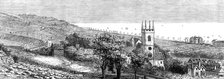 Improvements on the Kentish coast: view looking from Hythe eastward to Sandgate, 1881. Creator: W. G. Kemp.