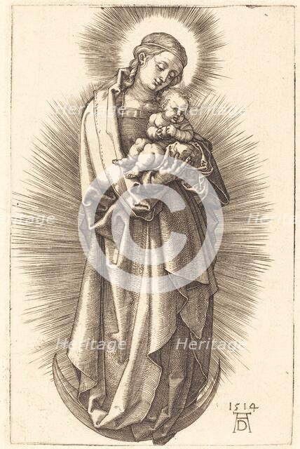The Virgin and Child on a Crescent with a Diadem, 1514. Creator: Albrecht Durer.