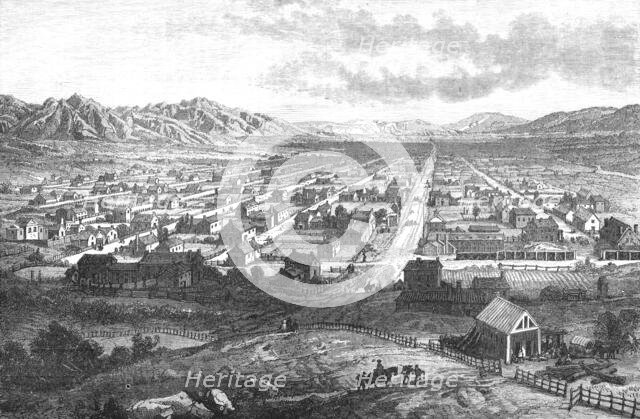 ''Salt Lake City.; Ocean to Ocean, the Pacific railroad', 1875. Creator: Frederick Whymper.