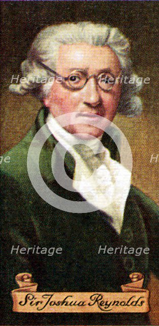Sir Joshua Reynolds, taken from a series of cigarette cards, 1935. Artist: Unknown