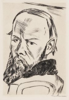 Dostoevsky II, 1921. Creator: Beckmann, Max (1884-1950).