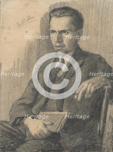 Portrait of a colleague, around 1920. Creator: Ladislav Treskon.