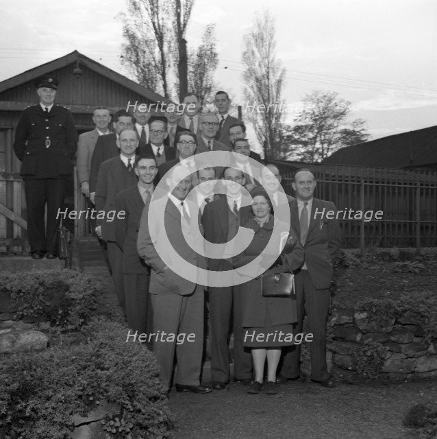 Doncaster Safety Committee visits an explosives factory, Denaby Main, South Yorkshire, 1959. Artist: Michael Walters