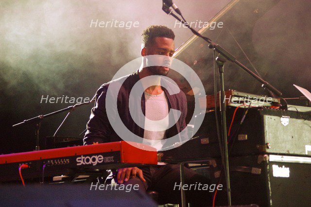 Kris Bowers, Love Supreme Jazz Festival, Glynde Place, East Sussex, 2014. Artist: Brian O'Connor.