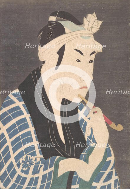 Matsumoto Koshiro IV as the Fish Peddler Gorobei, Probably l..., Probably late 1880s or early 1890s. Creator: Unknown.