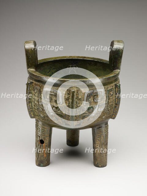 Tripod Cauldron oF Ran (Ran ding), Late Shang dynasty, 13th-11th century B.C. Creator: Unknown.