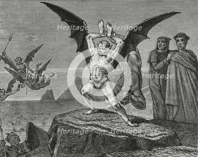 The Divine Comedy, (1307-1321): Inferno (Hell), 1888. Creator: Jean Edouard Dargent.