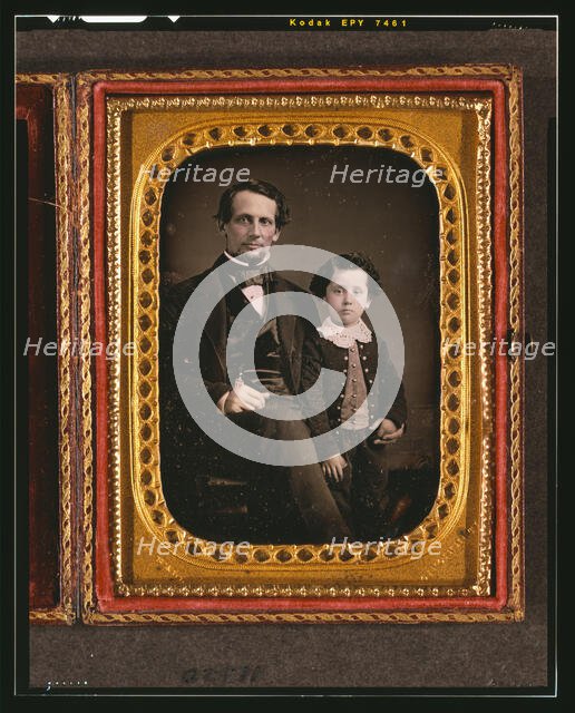 Unidentified man and boy, between 1847 and 1860. Creator: James Presley Ball.