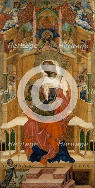 Mary Enthroned with the Child (Glatz Madonna), ca 1350. Artist: Master of the Kaufmann Crucifixion (active ca 1350)