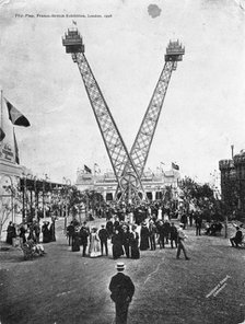 The Flip-Flap amusement ride, Franco-British Exhibition, White City, London, 1908. Artist: Unknown