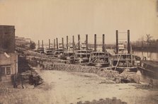 Supply Steamers at Nashville, Tennessee, 1862. Creator: Rodney Poole.