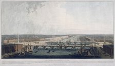 Proposed London Bridge, London, 1802.                                                    Artist: William Daniell