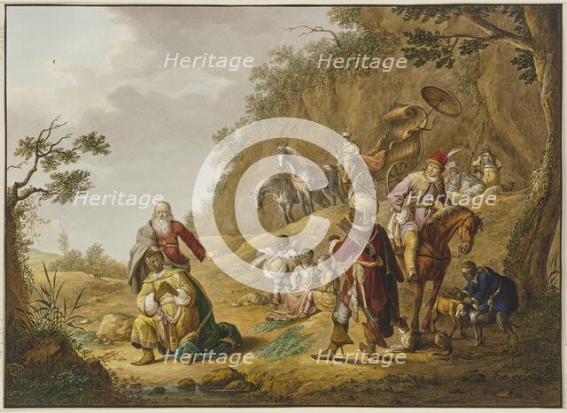 The Baptism of the Chamberlain of...Kandake Amanitore, late 18th-early 19th century. Creator: Johann Friedrich Morgenstern.