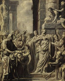 Saint Paul et saint Barnabé refusant les honneurs divins à Lystre. Esquisse pour le "may"..., 1644. Creator: Michel Corneille.
