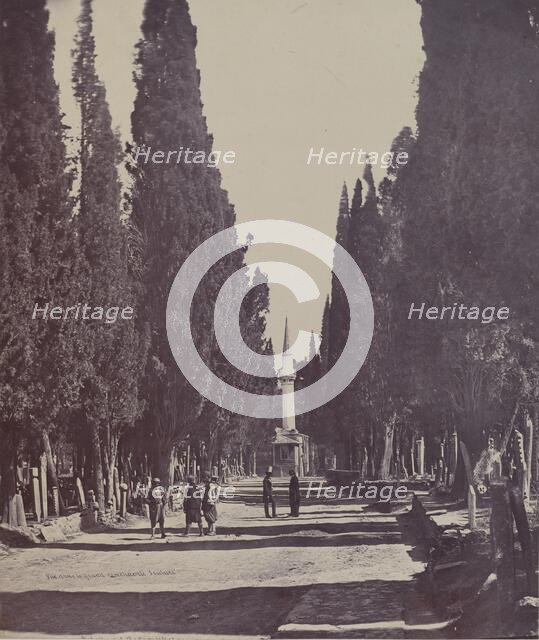 Vue dans le Grand Cimetière de Scutari (Scene in the Large Cemetery of Scutari) , 1857. Creator: James Robertson.