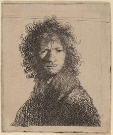 Self-Portrait, Frowning, 1630. Creator: Rembrandt Harmensz van Rijn.