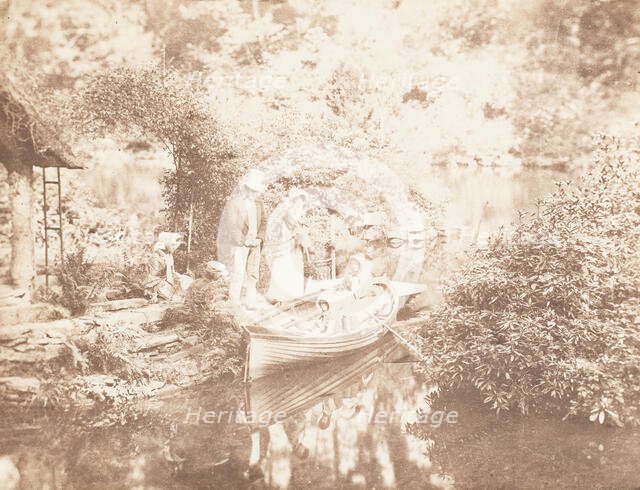 The Boating Party, 1853-56. Creator: John Dillwyn Llewelyn.