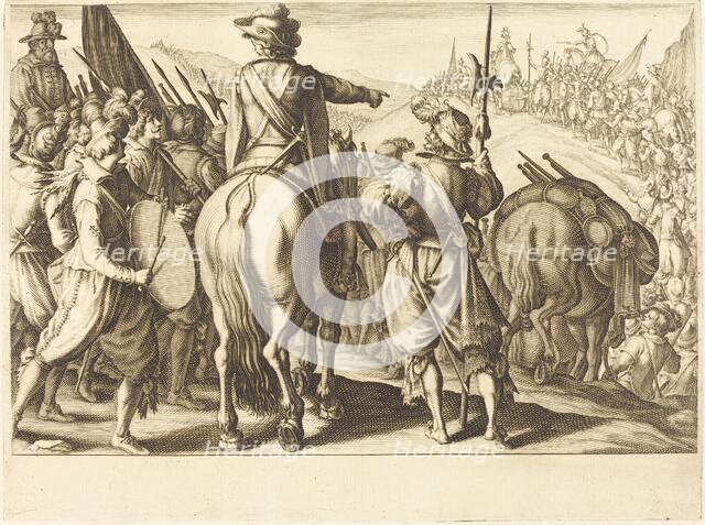 The Troops on the March, c. 1614. Creator: Jacques Callot.