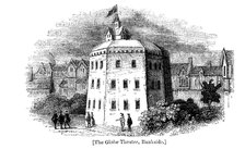 Globe Theatre, Bankside, Southwark, London, as it appeared c1598. Artist: Unknown