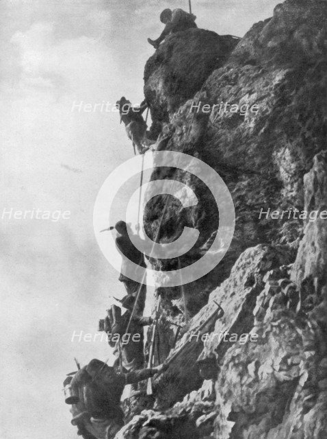 Mount Nero, Karst plateau, Second Battle of the Isonzo, World War I, 1915. Artist: Unknown