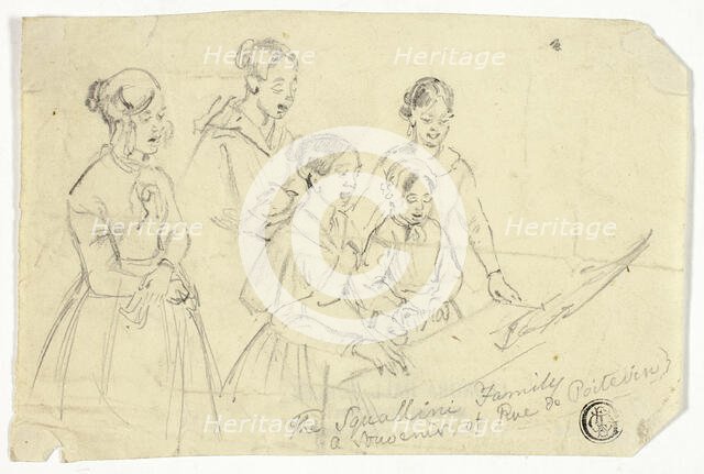 The Squallini Family: A Souvenir of Rue de Poitevin, n.d. Creator: William Parrott.