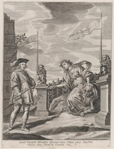 Plate 6: Ferdinand receiving the keys to the city of Ghent; from Guillielmus Becanus's 'Se..., 1636. Creator: Pieter de Jode II.