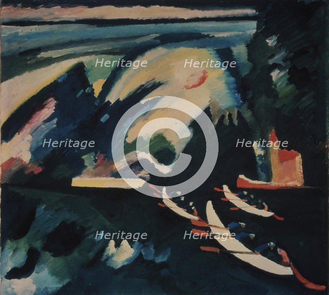 The Lake, 1910. Artist: Kandinsky, Wassily Vasilyevich (1866-1944)