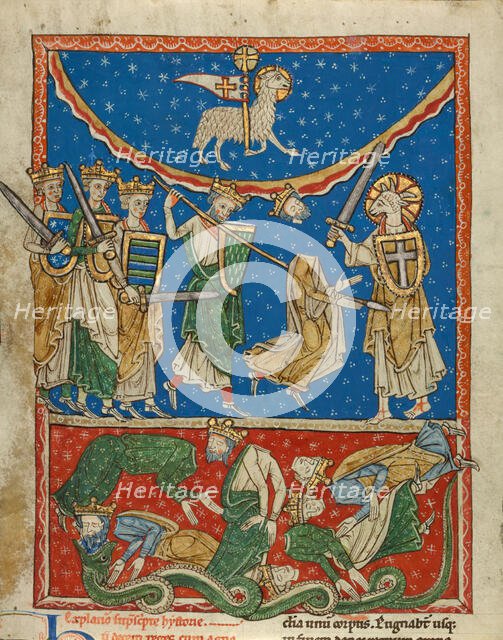 The Lamb Defeating the Ten Kings, about 1220-1235. Creator: Unknown.