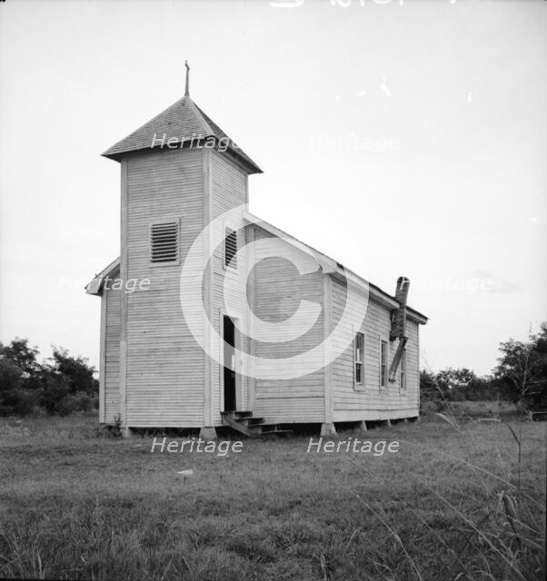 Negro church, Mississippi Delta near Greenville, Mississippi, 1936. Creator: Dorothea Lange.