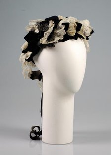 Bonnet, American, ca. 1875. Creator: Unknown.