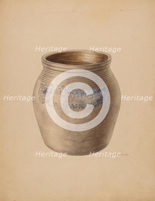 Crock, c. 1938. Creator: John Tarantino.