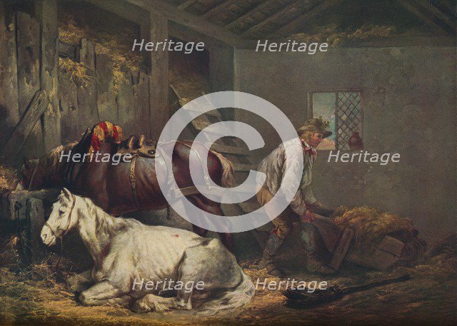 'Horses in a Stable', 1791. Artist: George Morland.