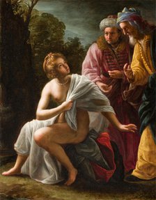 Susanna and the Elders, c1620. Creator: Ottavio Mario Leoni.