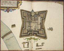 The Forte and Castel of Charlemout [sic], built by the Lord Cawfield..., 1624.  Creator: Unknown.